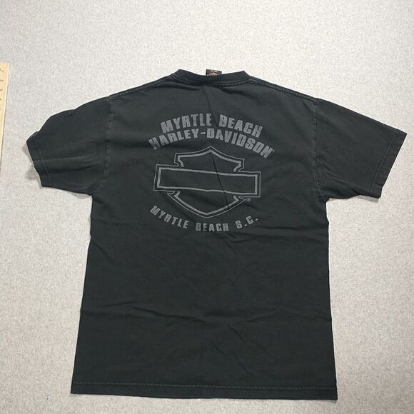 Harley Davidson T-Shirt Double Sided Large . Condition is Pre-owned - Picture 4 of 6